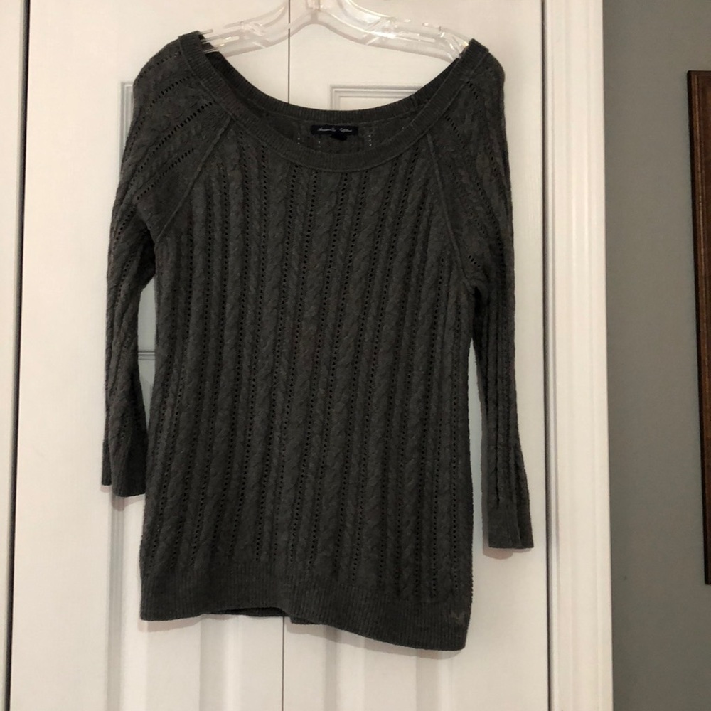 Grey American eagle sweater